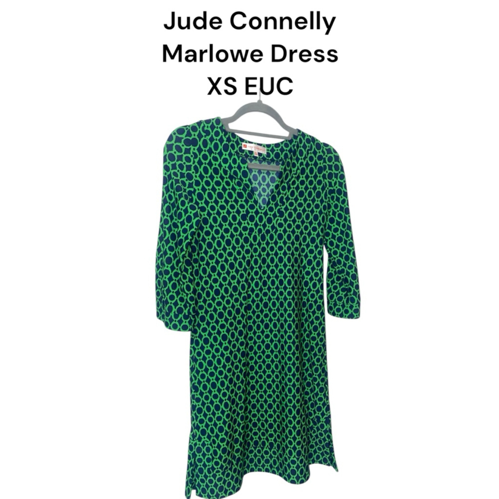 Women's Jude Connally Marlowe Dress XS Green Blue